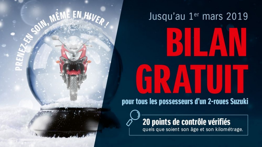 Suzuki : bilan moto gratuit et jeu concours