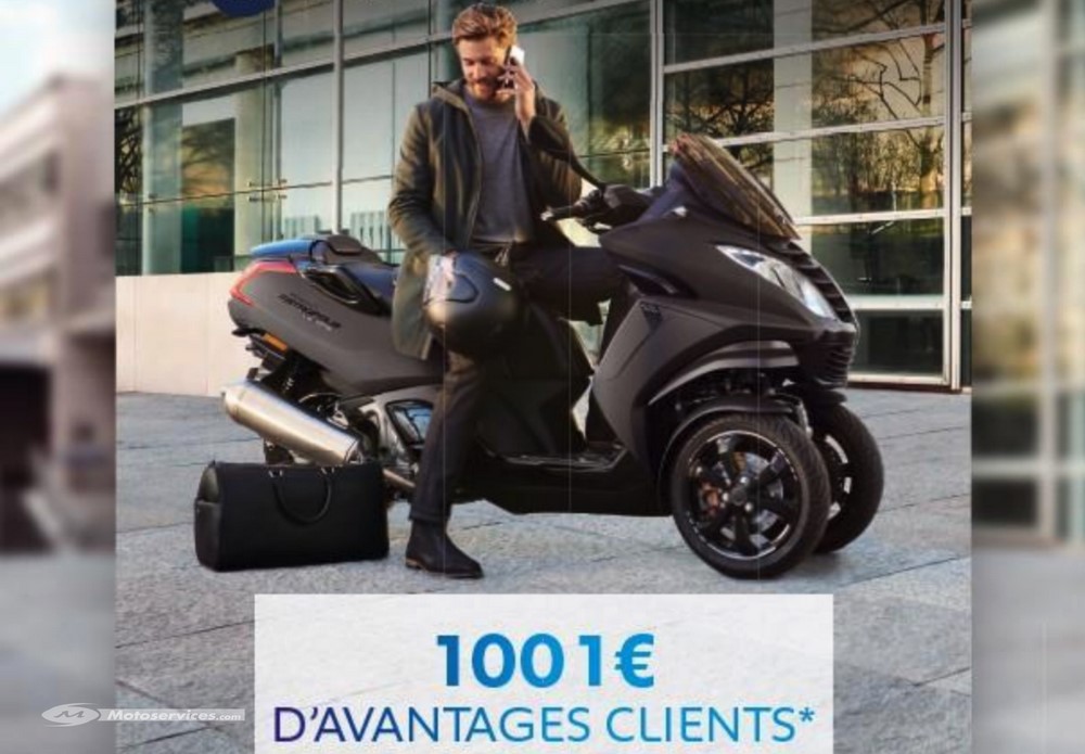1001 euros d’avantage clients pour l’achat d’un Peugeot Metropolis