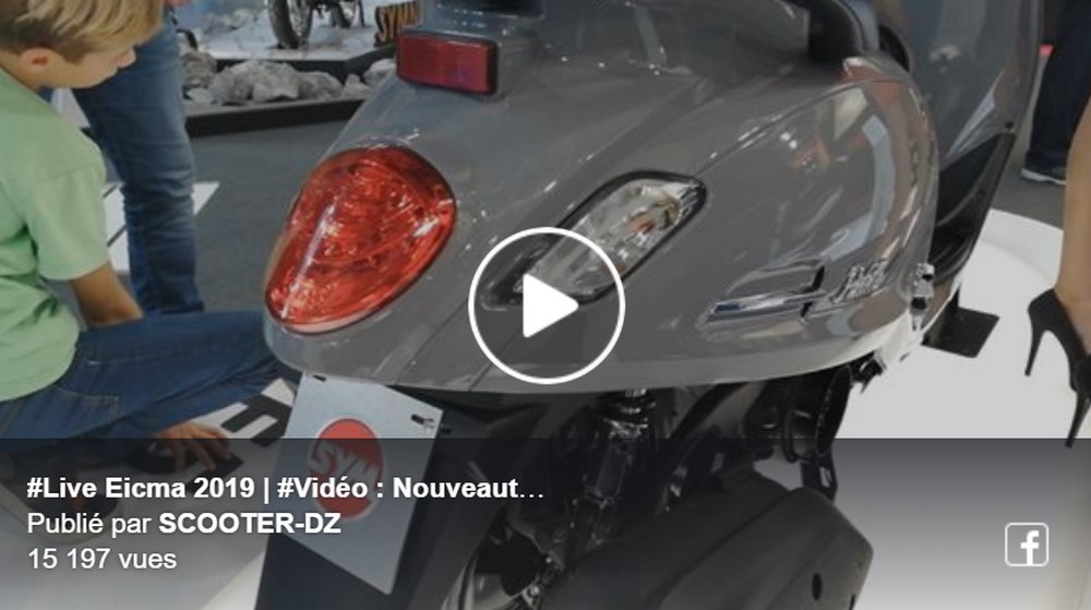 #Live Eicma 2019 | #Vidéo : SYM FIDDLE E5 Nouveautés 2020