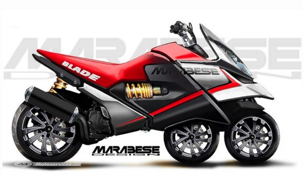 Blade Bike, le scooter à 3 roues en ligne de Marabese