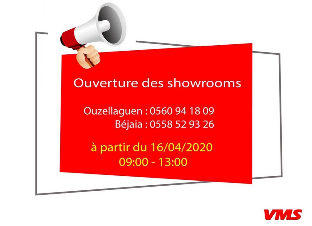 VMS Industrie rouvre ses points de vente de Bejaïa et Ouzellaguen