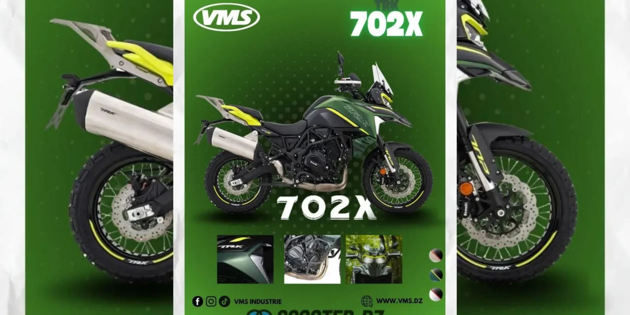 La nouvelle moto TRK 702X arrive bientôt en Algérie avec VMS Industrie ! ️