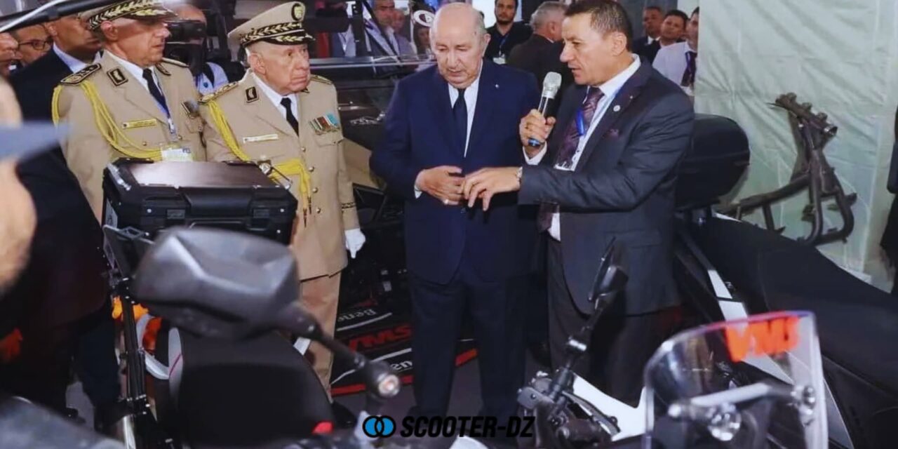Foire d’Alger 2025 : Tebboune relance l’industrie du scooter en soutenant VMS Industrie